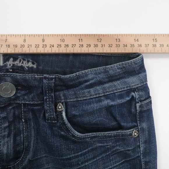 KUT from the Kloth Jeans Womens‎ 4 Blue Low Rise Bootcut Stretch Boho Western - Picture 4 of 16